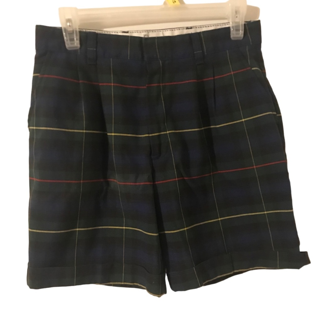 Becky Thatcher Unisex Uniform Plaid Belt Loops Pockets Kid’s Size 8 1/2 Shorts